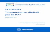 SYLLABUS Competenze digitali per la PA