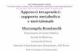 Approcci terapeutici: supporto metabolico e nutrizionale