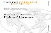 Recital di chitarra Pablo Márquez - Ticino Musica