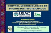 CONTROL MICROBIOLOGICO DE PRODUCTOS FITOTERÁPICOS