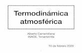 Termodinámica atmosférica - INAOE