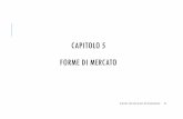 CAPITOLO 5 FORME DI MERCATO