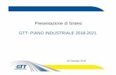 Presentazione di Sintesi GTT: PIANO INDUSTRIALE 2018-2021
