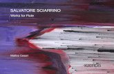 SALVATORE SCIARRINO Works for Flute