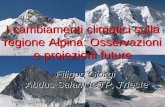 I cambiamenti climatici sulla regione Alpina: Osservazioni ...