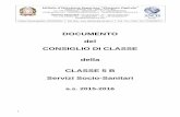 DOCUMENTO del CONSIGLIO DI CLASSE della CLASSE 5 B Servizi ...