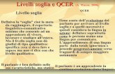 Livelli soglia e QCER (A. Mazza, 2006)