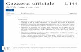 Gazzetta uff iciale L 144 - EUR-Lex