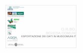 ESPORTAZIONE DEI DATI IN MUDCOMUNI - ARPA Veneto