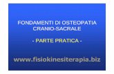 FONDAMENTI DI OSTEOPATIA CRANIO-SACRALE - PARTE PRATICA