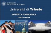 OFFERTA FORMATIVA 2020-2021 - units.it