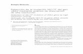 Detección de la mutación V617F del gen mediante análisis ...