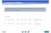 L’integrale indefinito Le primitive di una funzione