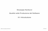 Giuseppe Santucci Qualità nella Produzione del Software 01 ...