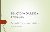 BIBLIOTECA GIURIDICA UNIFICATA - Notizie