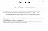 INVIO TELEMATICO DEI CORRISPETTIVI DISTRIBUTORI TECNOTOUCH