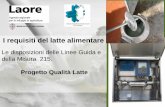 I requisiti del latte alimentare - Sardegna Agricoltura