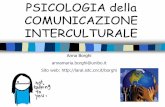 PSICOLOGIA della COMUNICAZIONE INTERCULTURALE