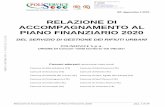 RELAZIONE DI ACCOMPAGNAMENTO AL PIANO FINANZIARIO 2020