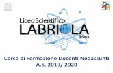 Formazione Neoassunti 2015 - liceolabriola.it