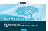 Conclusioni dei gruppi di lavoro ET 2020 (2016- 2017)