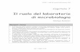 Il ruolo del laboratorio di microbiologia