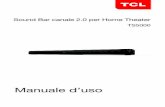 Sound Bar canale 2.0 per Home Theater - TCL
