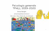 Psicologia generale TPALL 2019-2020