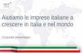 Aiutiamo le imprese italiane a crescere in Italia e nel mondo