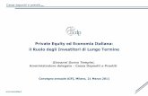 Private Equity ed Economia Italiana: il Ruolo degli ...
