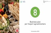 Business plan per l’export agroalimentare