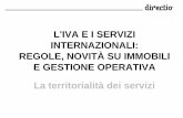 L'IVA E I SERVIZI INTERNAZIONALI: REGOLE, NOVITÀ SU ...