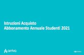 Istruzioni Acquisto Abbonamento Annuale Studenti 2021
