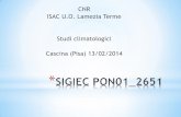 CNR ISAC U.O. Lamezia Terme Studi climatologici Cascina ...