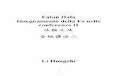 Falun Dafa Insegnamento della Fa nelle conferenze II