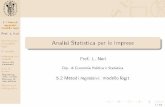 Prof. L. Neri Analisi Statistica per le Imprese