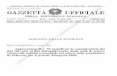 AGENZIA DELLE ENTRATE - Gazzetta Ufficiale