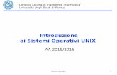 Introduzione ai Sistemi Operativi UNIX
