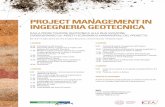 PROJECT MANAGEMENT IN INGEGNERIA GEOTECNICA
