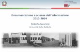 Documentazione e scienze dell’informazione 2013-2014