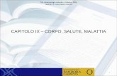 CAPITOLO IX – CORPO, SALUTE, MALATTIA