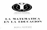 LA MATEMÀTICA EN LA EDUCACIÓN - CIAEM-IACME