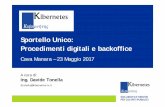 Sportello Unico: Procedimenti digitali e backoffice