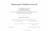 Musica per l’Italiano come L2
