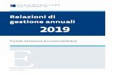 Relazioni di gestione annuali 2019 - Euro SGR