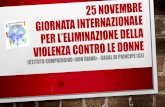 25 Novembre giornata internazionale contro la violenza ...