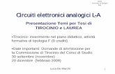 Circuiti elettronici analogici L-A