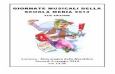 GIORNATE MUSICALI DELLA SCUOLA MEDIA 2014