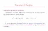 Equazioni di Hamilton - Alberto Strumia