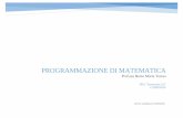 Programmazione di Matematica
